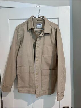 Old Navy Men's Khaki Shirt Jacket
